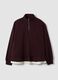 Lila Half-Zip aus Baumwollmix im Layering-Look, Regular Fit_0
