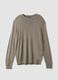 Grey crew-neck jumper in viscose blend, regular fit_4