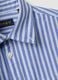 Blue striped pure cotton Oxford shirt, regular fit_1