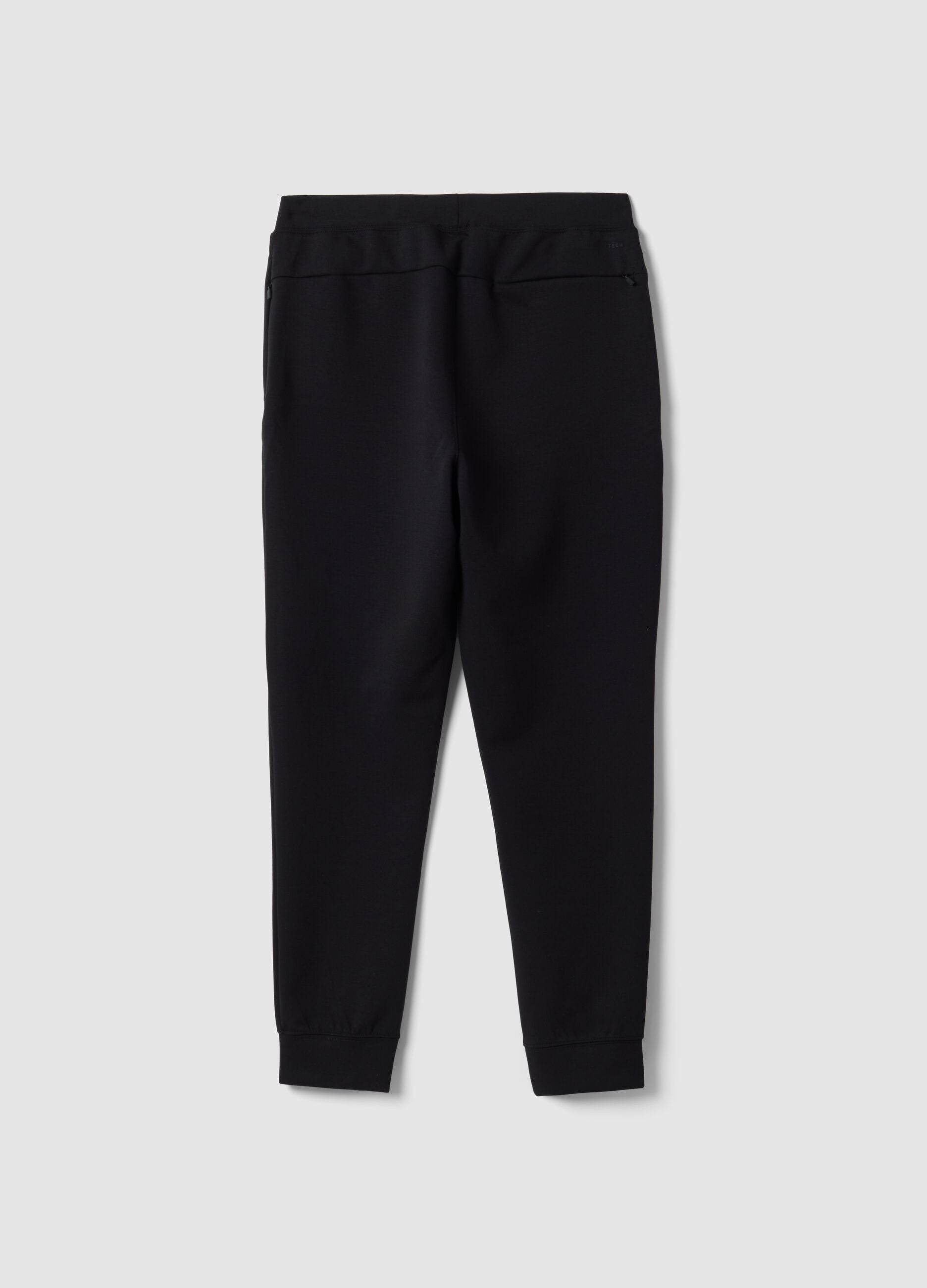 Black regular-fit joggers in stretch Easy Dry fabric