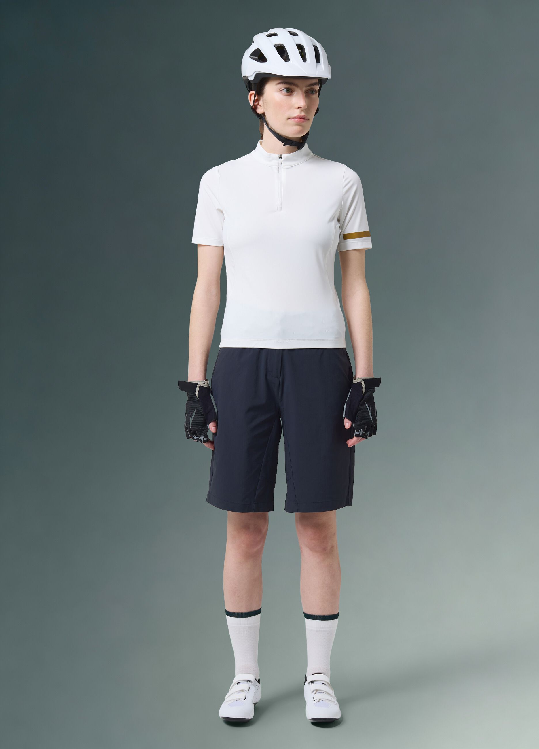 Black ALTAVIA BIKE technical shorts in stretch fabric