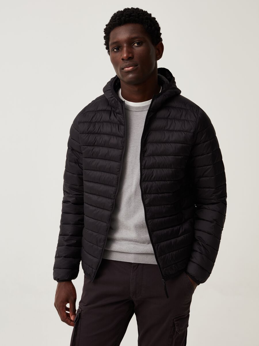 Ultra-light down jacket with hood_0