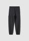 Boys' Black Over Fit Pure Cotton Joggers_4