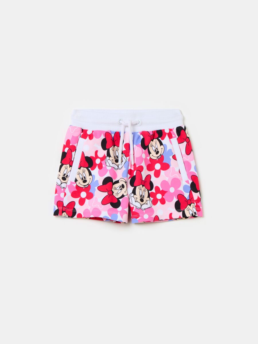 Shorts con coulisse e stampa Minnie_0