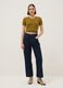 Yellow pure cotton regular fit knitted shirt_1