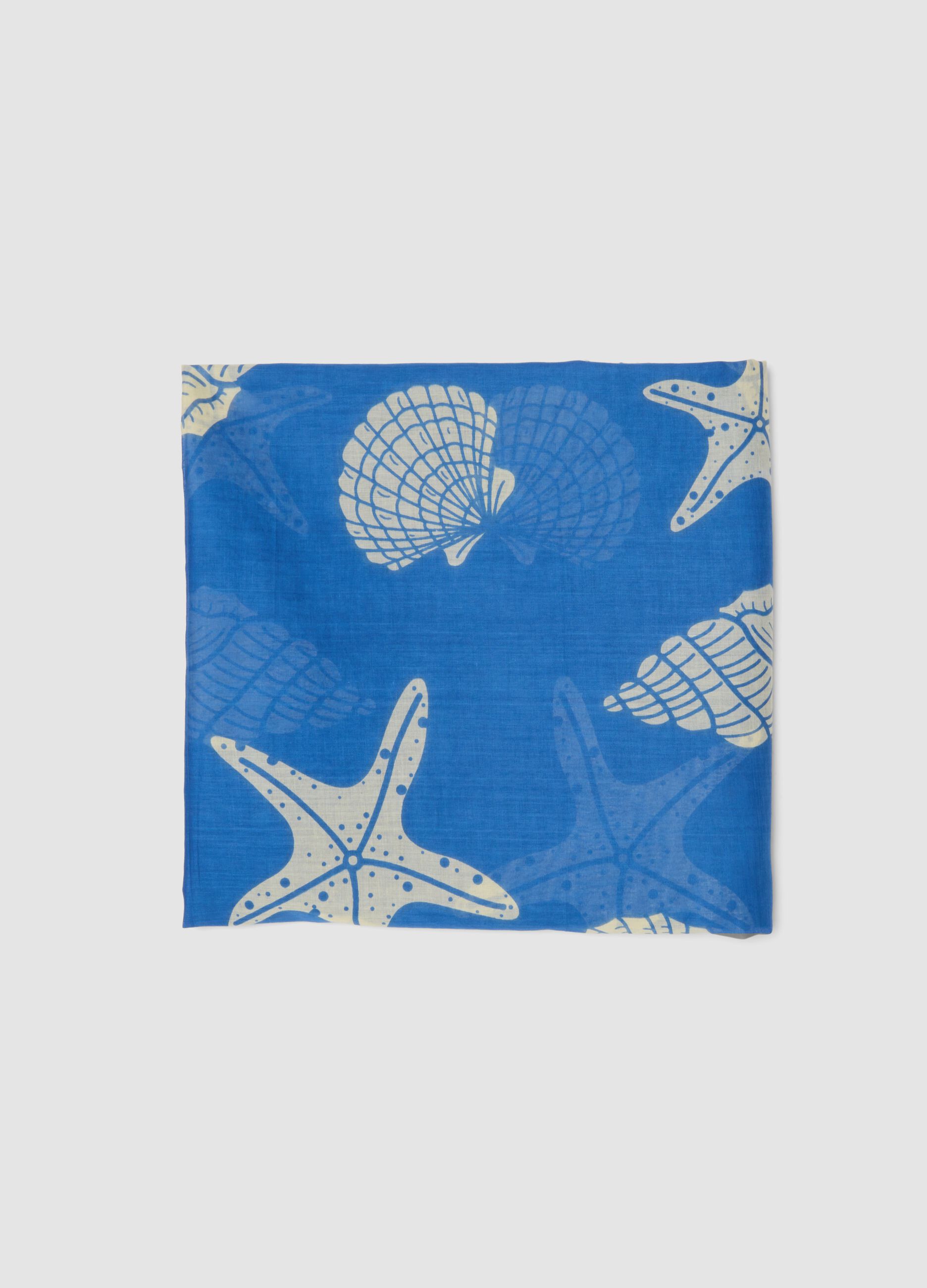 Blue pure cotton pareo