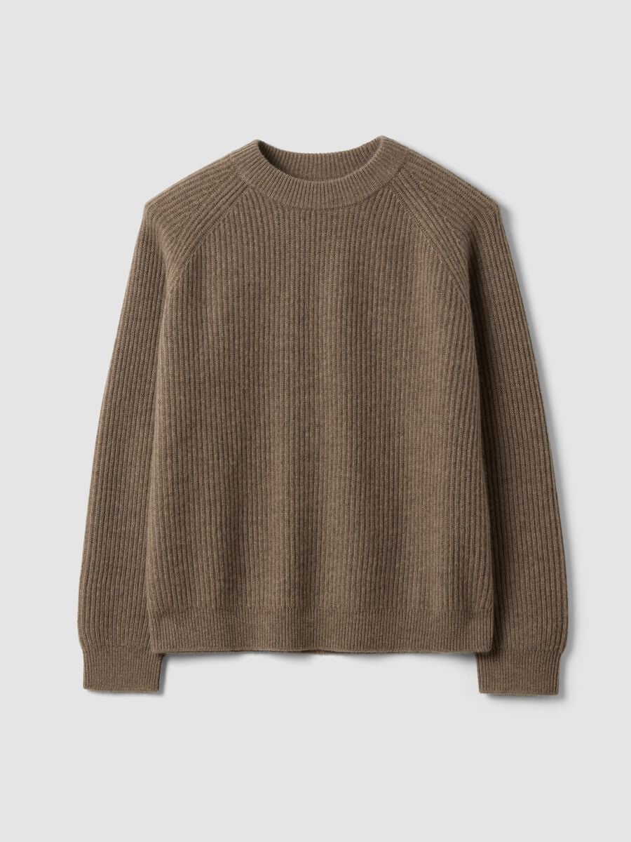 Brown pure cashmere oversized jumper_4