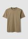 Beiges T-Shirt aus reiner Baumwolle_4