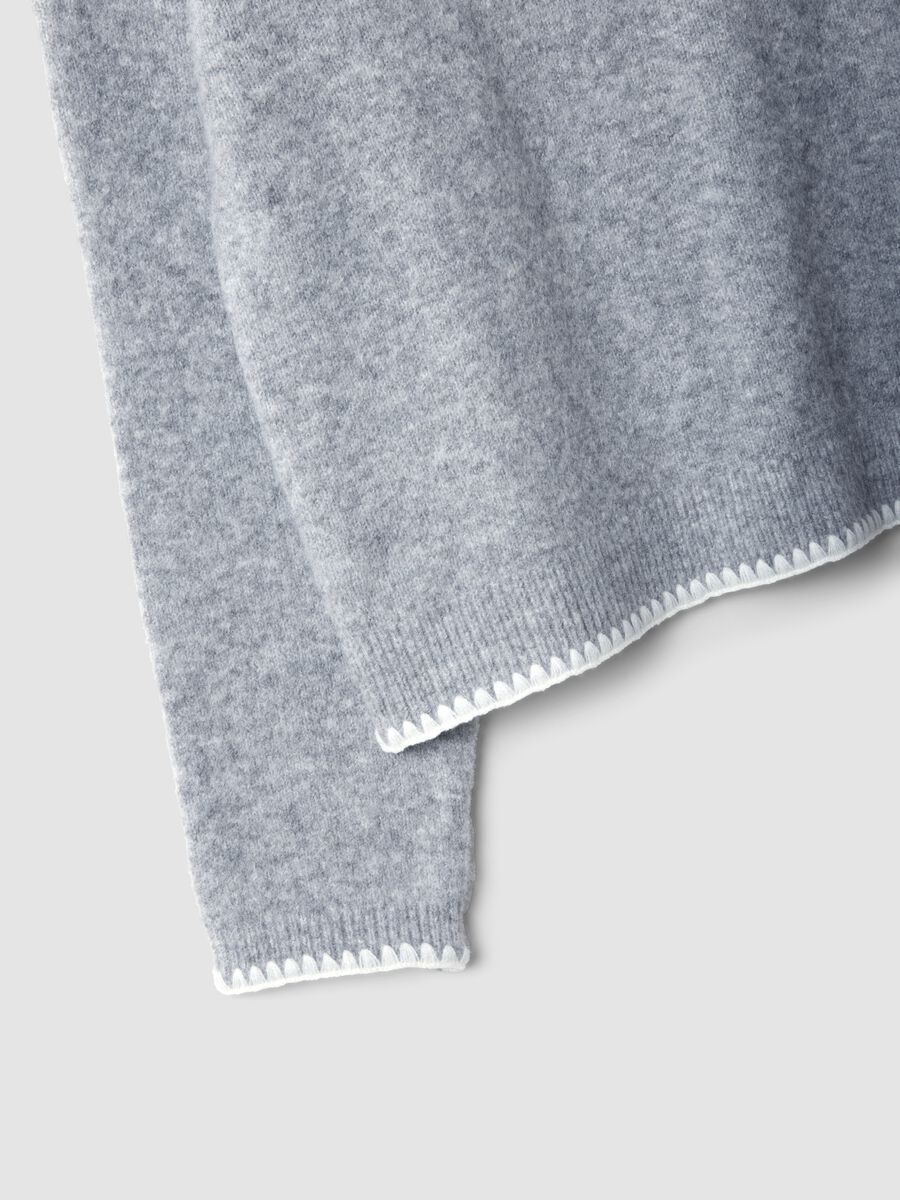 Grey stretch wool oversized jumper_5