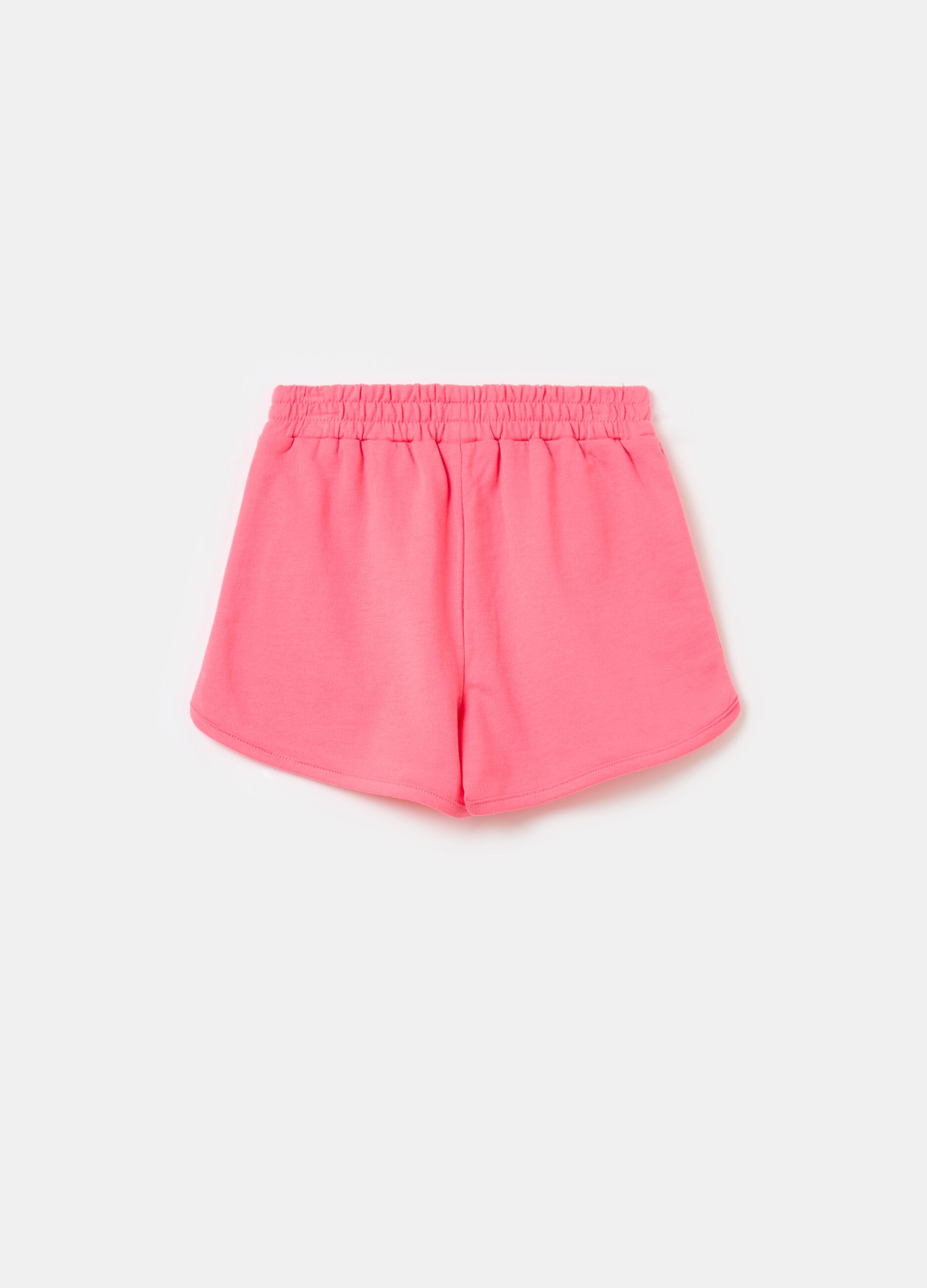Shorts in felpa con strass