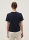 Blaues Kurzarm-T-Shirt aus reiner Baumwolle in Regular Fit_3