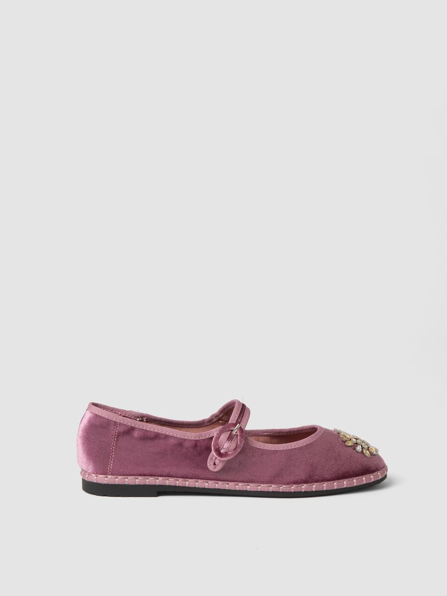 Friulane rosa con cinturino e strass_0