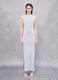Graues Langes Baumwoll-Stretch-Kleid_0