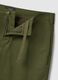 Regular fit green stretch cotton chino trousers_5