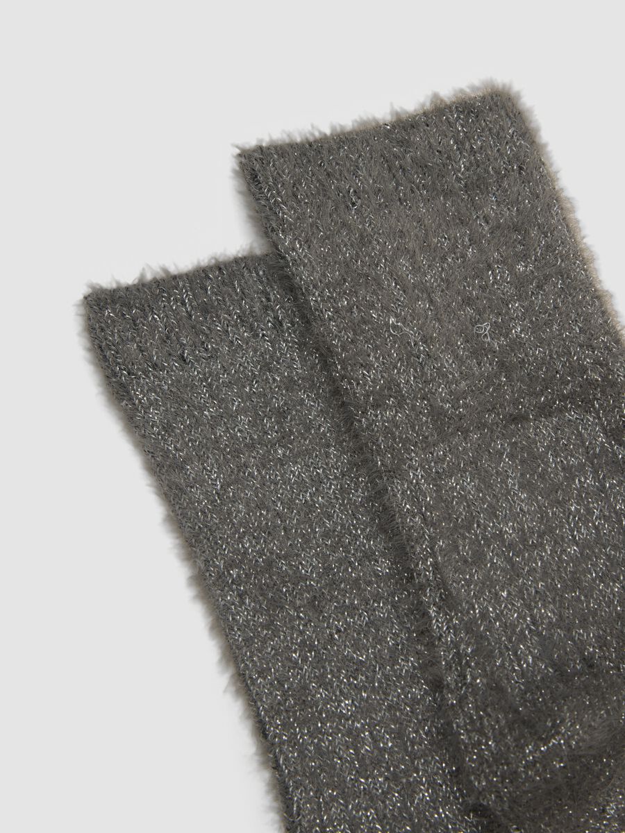 Bipack di calzini grigi e neri in tessuto elasticizzato_2