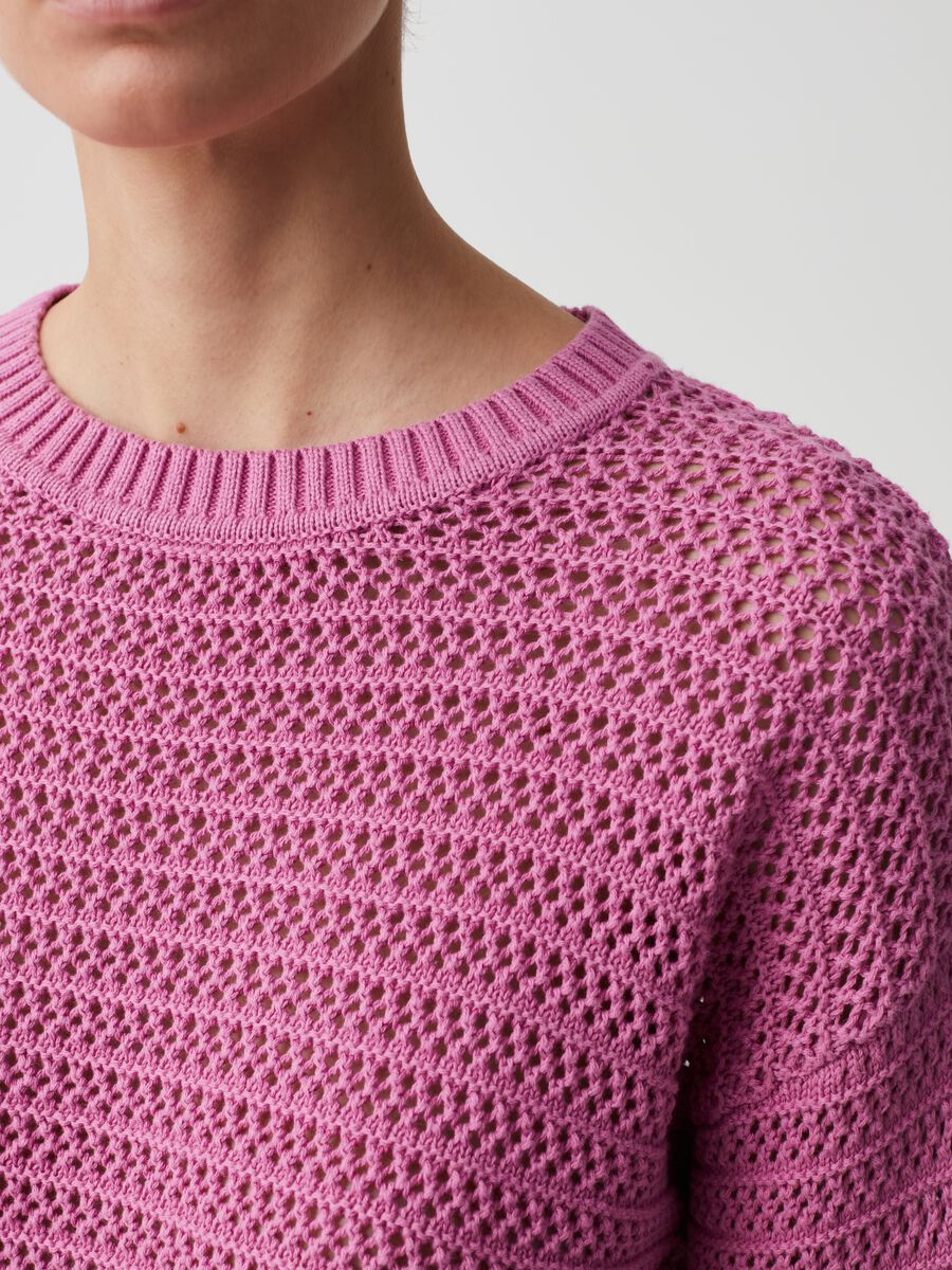 Pullover in cotone crochet_1