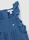 Baby-M&auml;dchen Latzhose aus reiner Baumwolle in Blau mit regul&auml;rer Passform_2