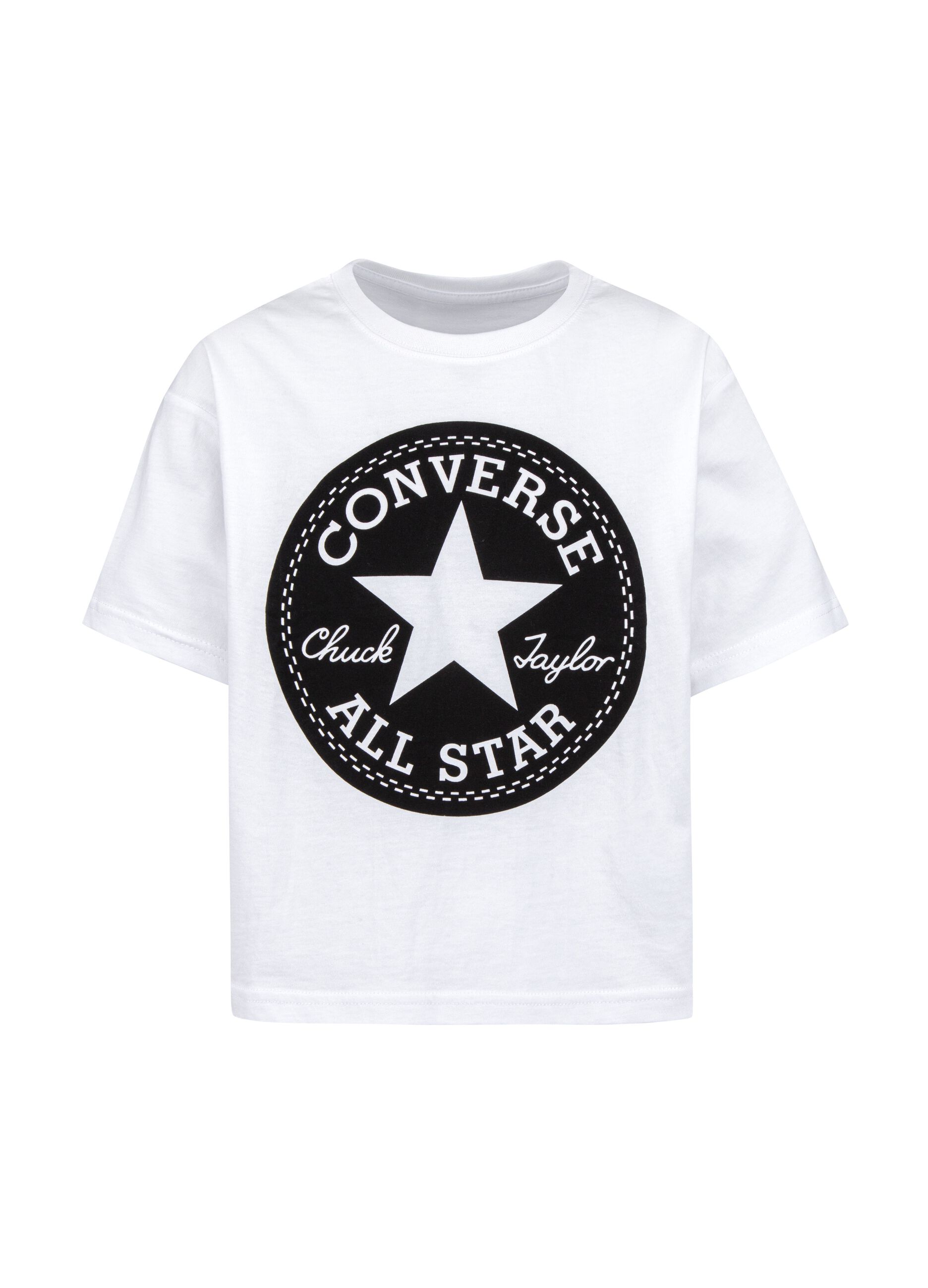 Cropped T-shirt with Chuck logo