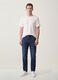 Jeans de ganga regular fit em algod&atilde;o puro_0