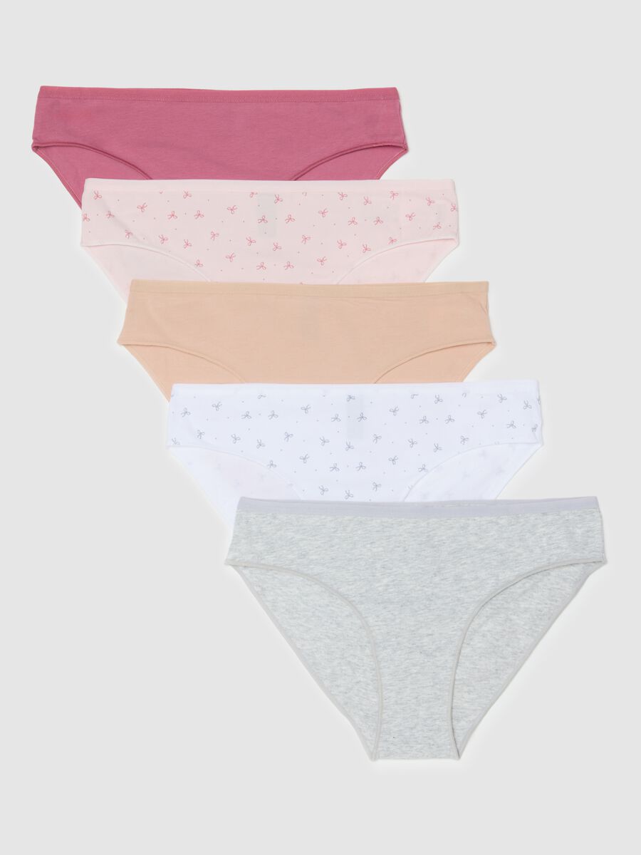Multipack of multicolour briefs in stretch cotton regular fit_0