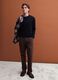 Black pure merino wool crew-neck jumper, regular fit_1