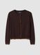 Brauner Cardigan aus Viskosemix mit langen &Auml;rmeln_4