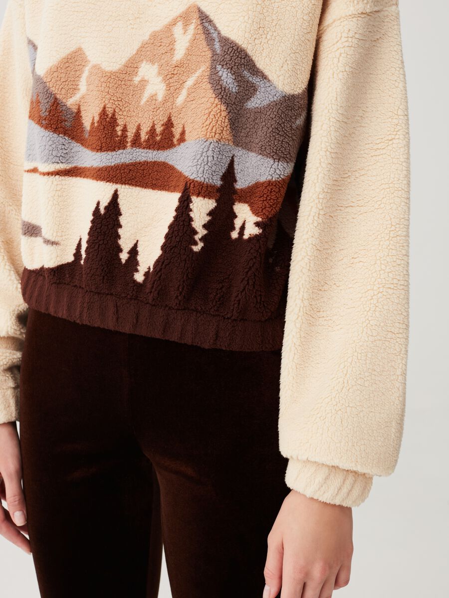 Half-zip sweatshirt with print_3