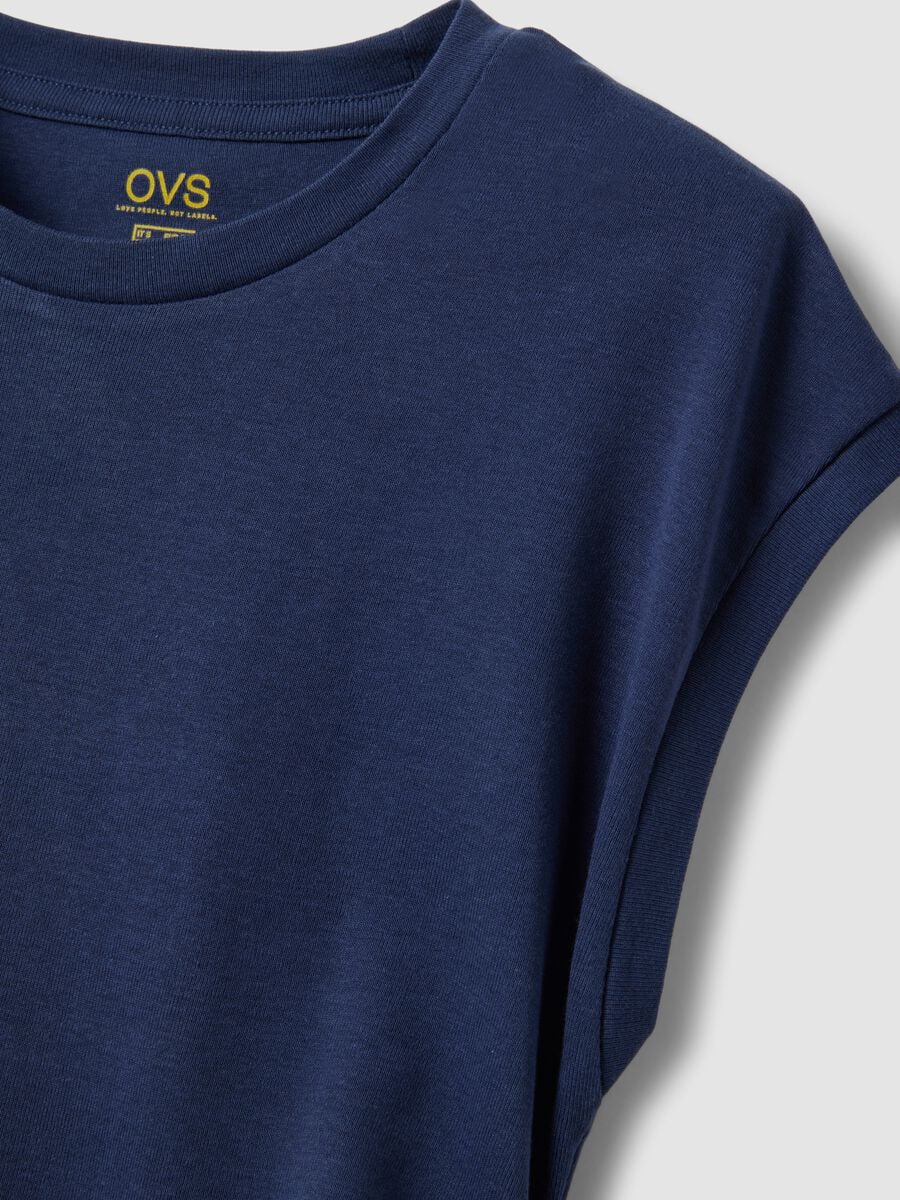 Blue pure cotton top_1