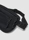 Borsa sportiva nera con cintura regolabile e doppia zip_1