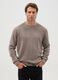 Grey-beige wool-blend regular fit jumper_1