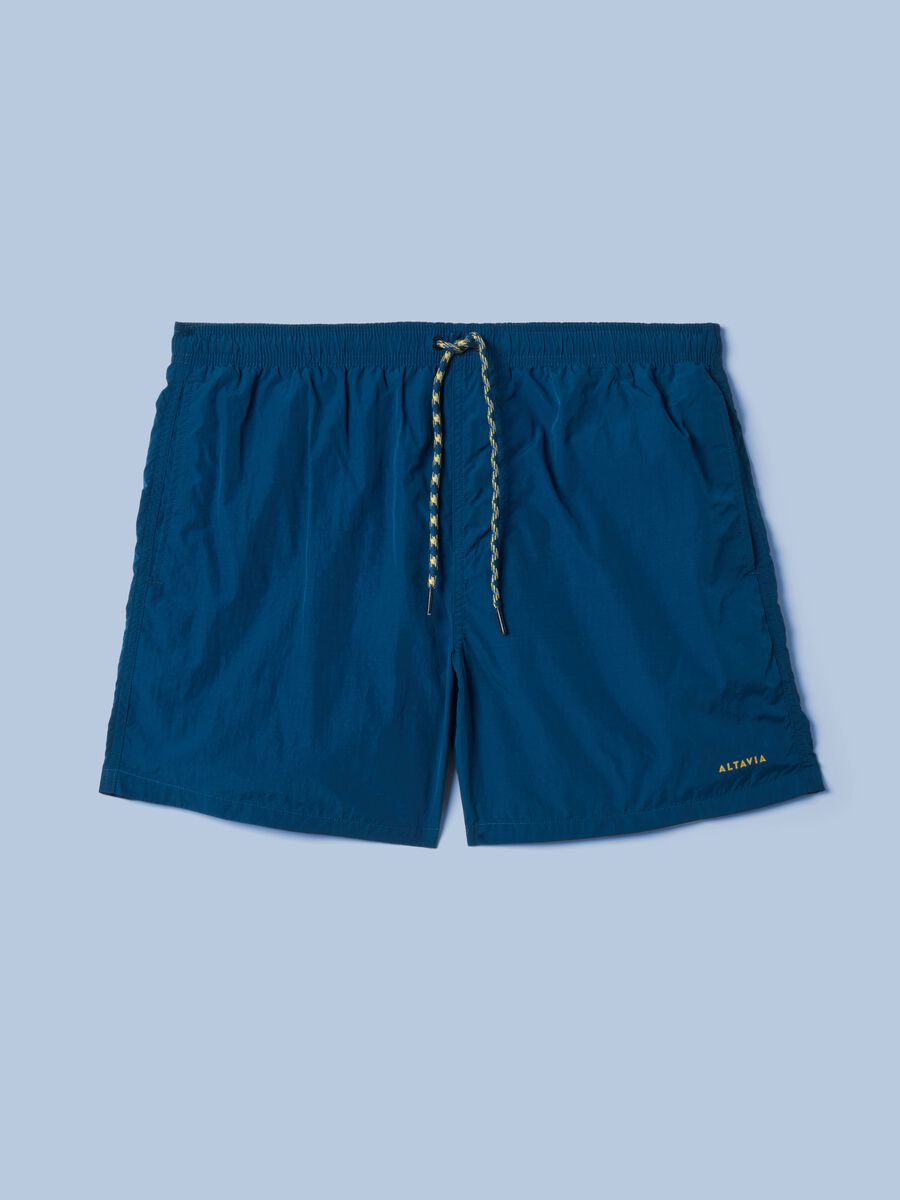 ALTAVIA SAILNG blue boxer swim shorts with elasticated waist_4
