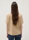 Beige pure cotton T-shirt with front print_3