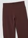 Brown Flared Stretch Cotton Trousers_6