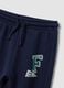 Blue pure cotton jogger set with sporty appliqu&eacute;s for baby boy_3