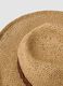 Sombrero panam&aacute; beige en tejido de papel puro con cinta marr&oacute;n_2