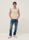 Canotta girocollo beige in puro cotone regular fit_2