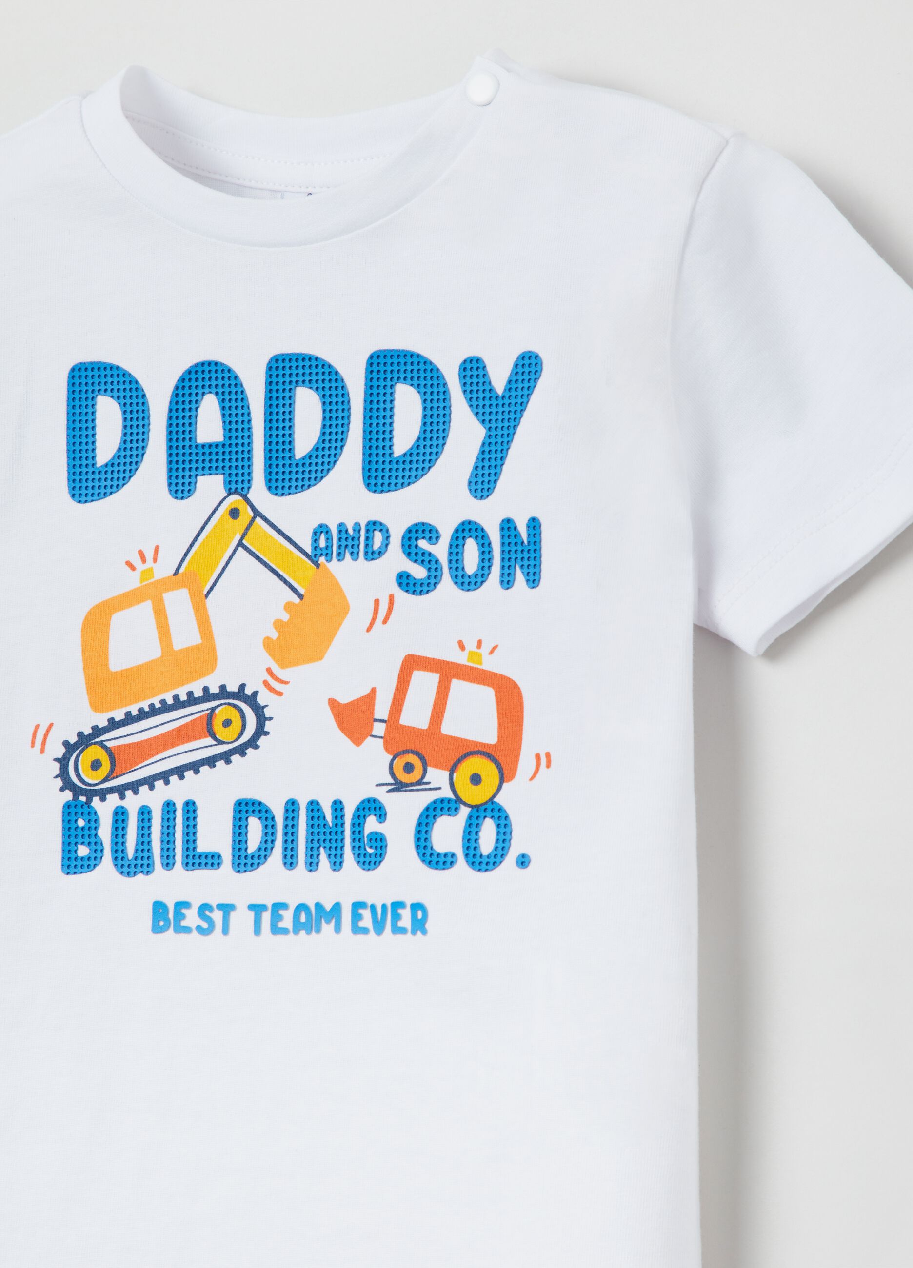 T-shirt con stampa motivo Festa del Papà