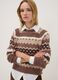 Mehrfarbiger Jacquard-Pullover aus Viskosemix, Regular Fit_2