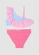 Pink stretch bikini with frill detailing_1