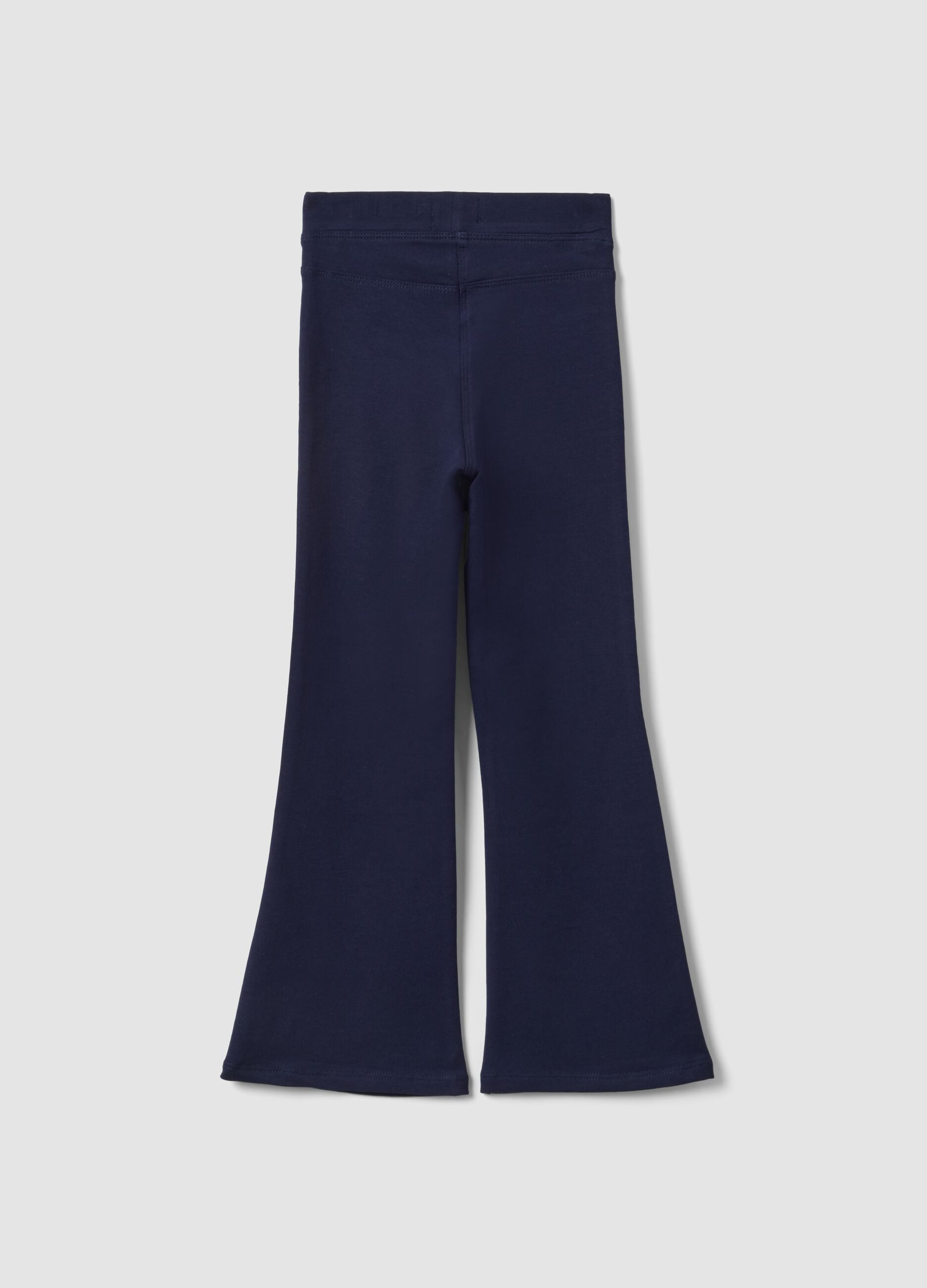 Blaue Schlaghose aus Bio-Baumwolle