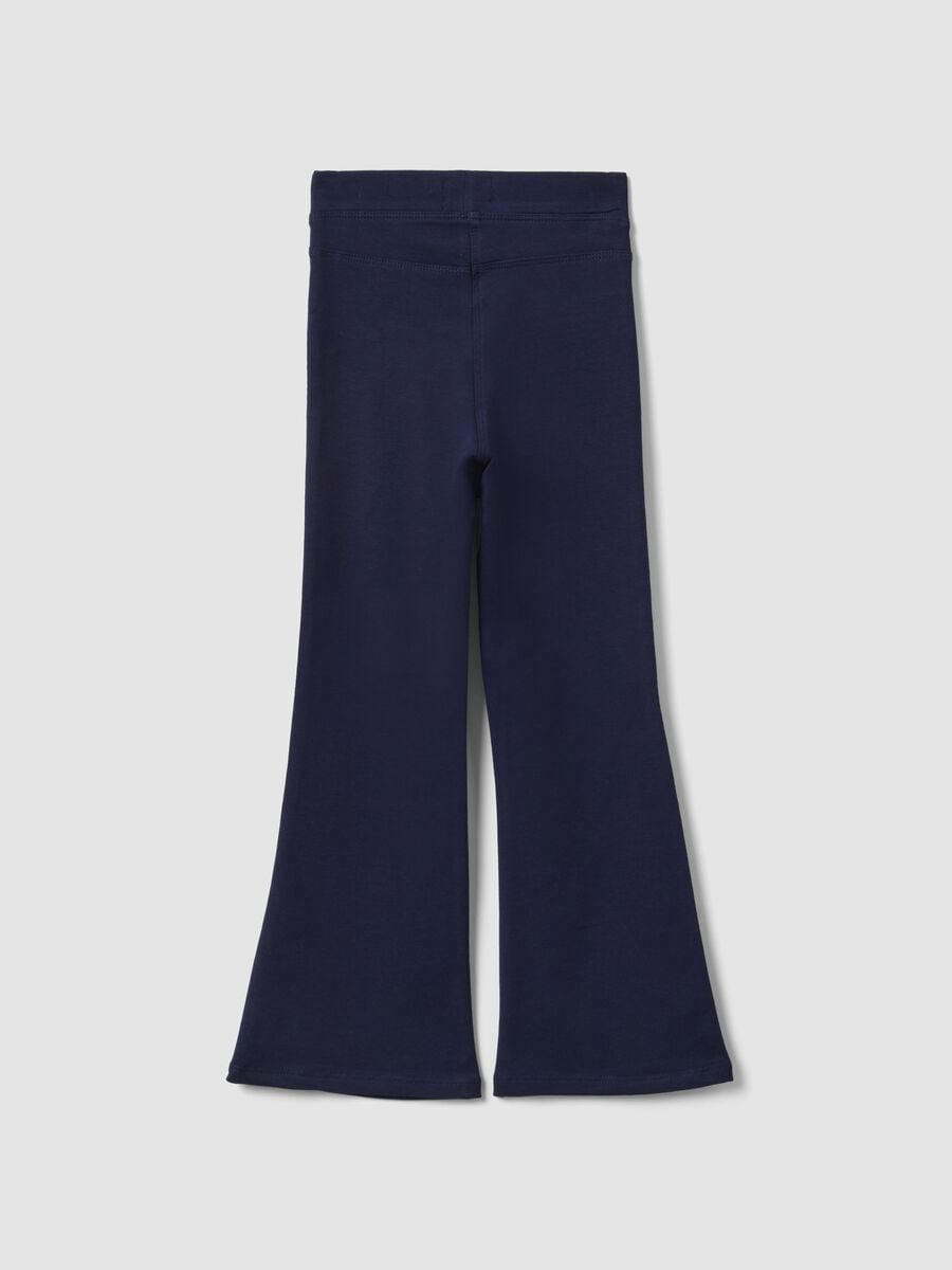 Blaue Schlaghose aus Bio-Baumwolle_1