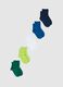 Kids' multicolour cotton blend sock multipack_0