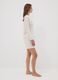 Camicia da notte beige in puro cotone organico con stampa cornetto_2