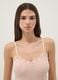 Camisola de modal el&aacute;stico rosa ajuste regular com renda_1