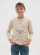 Boys' beige cotton t-shirt in regular fit_0
