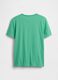 Green pure cotton children's t-shirt regular fit with logo_1