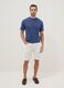 White pure cotton regular-fit shorts_0