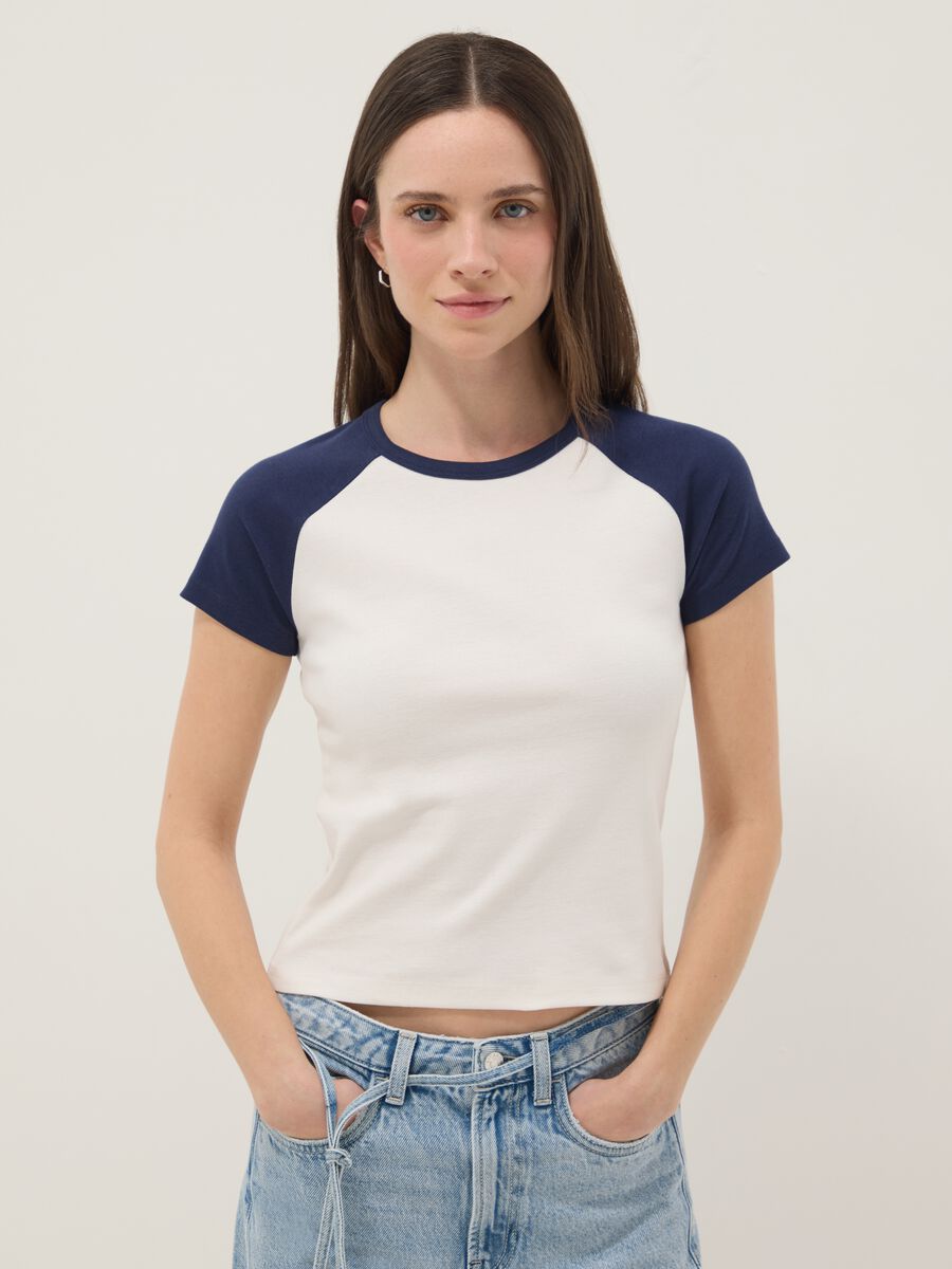 Multicolor T-Shirt aus reiner Baumwolle im Regular Fit_1