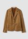 Brown regular-fit jacket with lapels and patch pockets_0