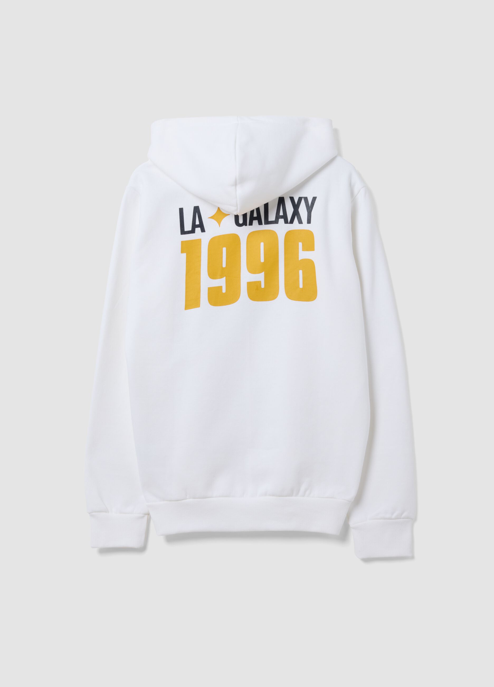 White LA Galaxy printed cotton-blend hoodie